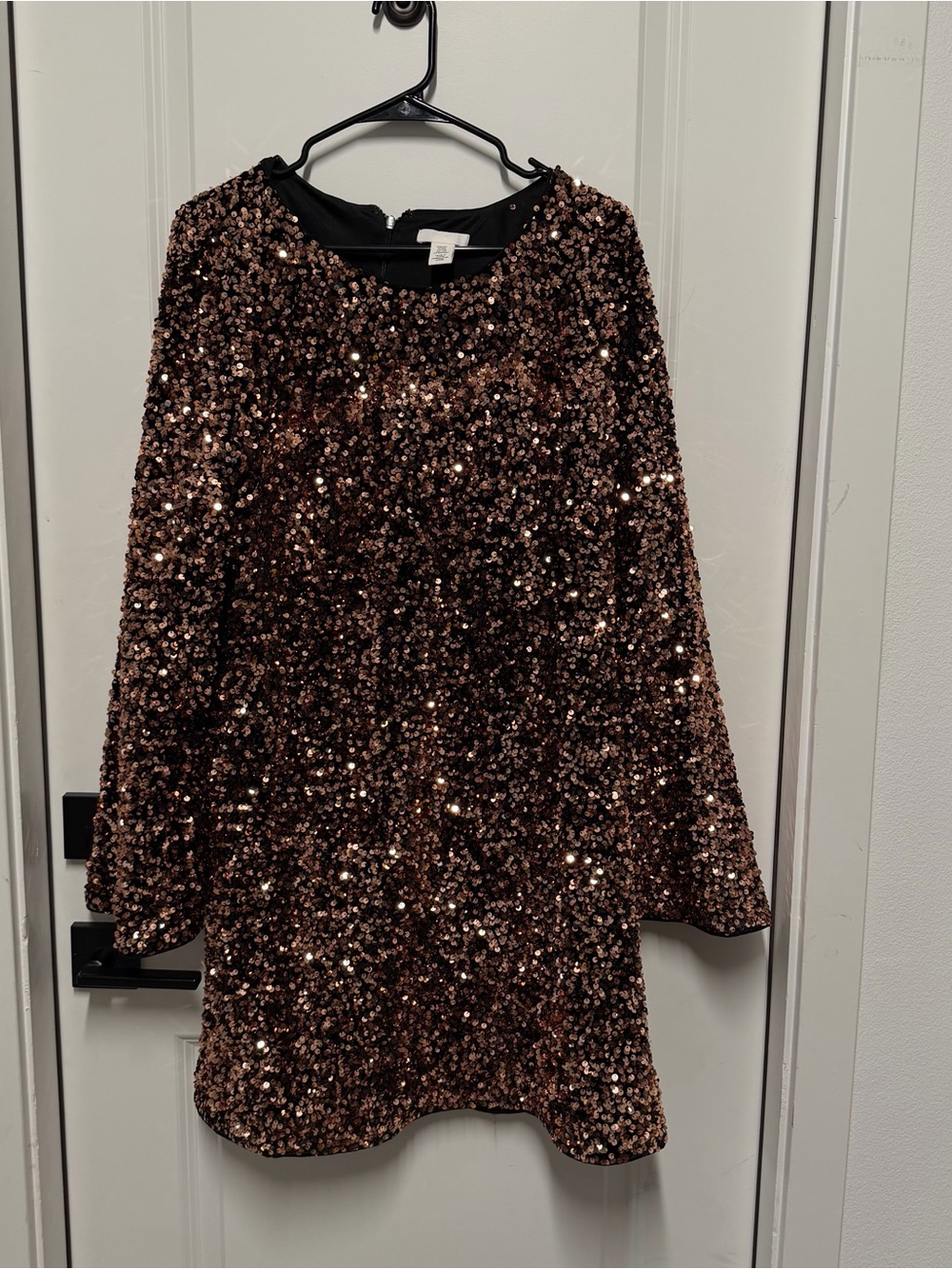H&M Orange Sequin Mini Dress XXL Party Cocktail Dress